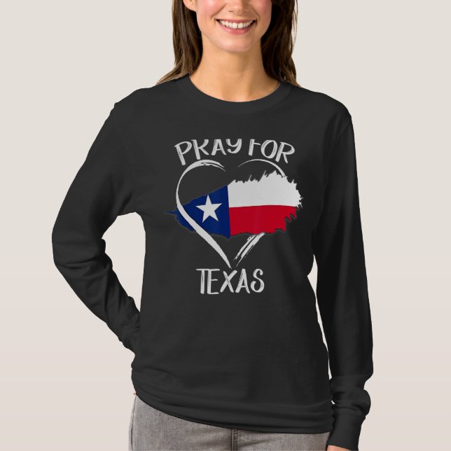 T-shirt Priez Pour Texas Support Texas Texas Strong (Devant)