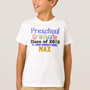 T-shirt Primaire Diplômée Classe d'or NOM