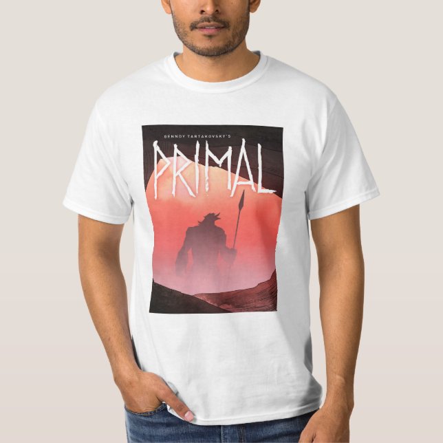 T-shirt primal genndy rétro tartakovsky (Devant)