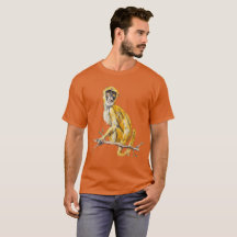 Primate Proclivity Monkey Shirt Men's Orange 
