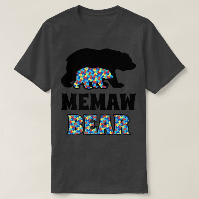 T-shirt Prime de Sensibilisation sur l'autisme d'ours de m (Design devant)