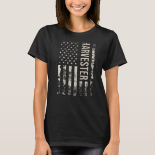 T-shirt Prime vintage US American Flag Harvard
