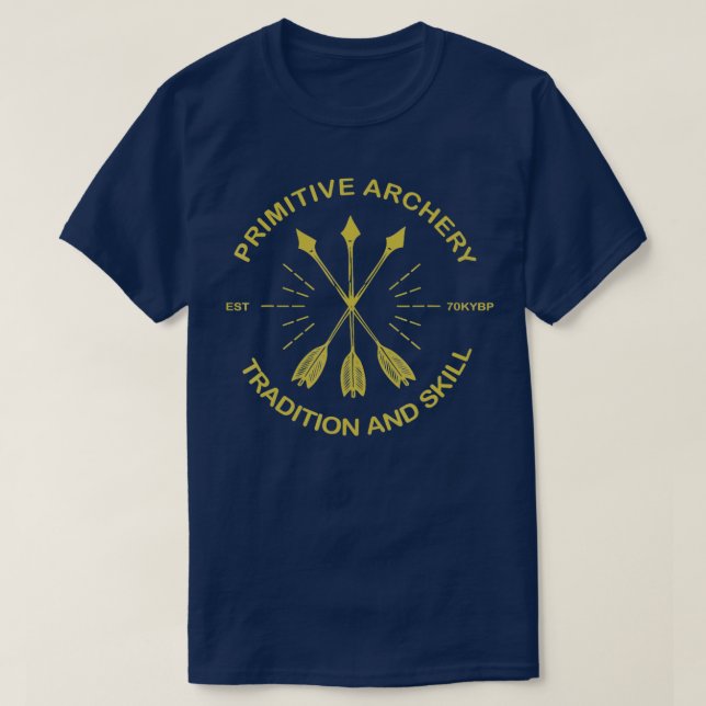 T-shirt Primitive Archery Traditional  Skill Archer Archer (Design devant)