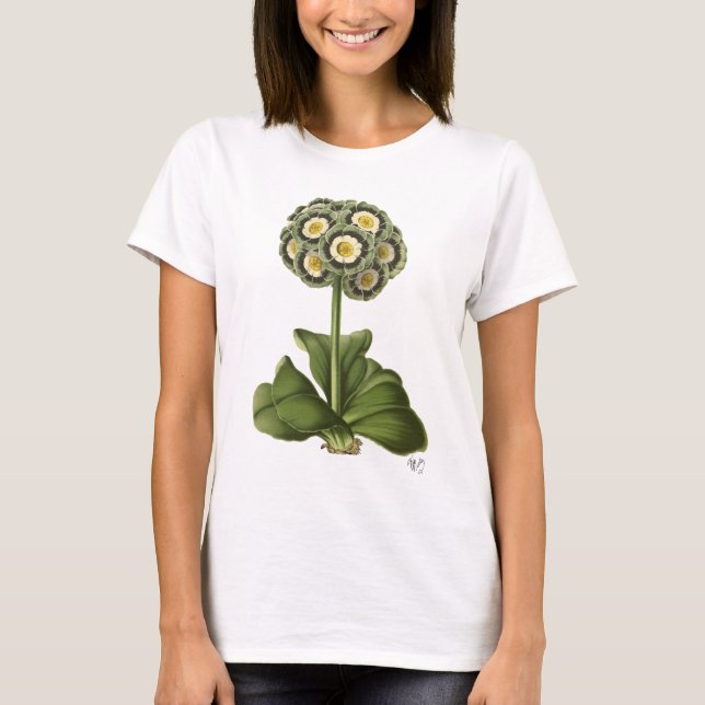 T-shirt Primula Auricula Blue (Devant)
