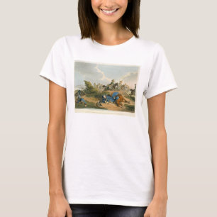 T-shirt Prince Blucher sous son cheval à la bataille de W