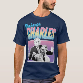T-shirt Prince Charles Laughing Graphic Design 90s Style H