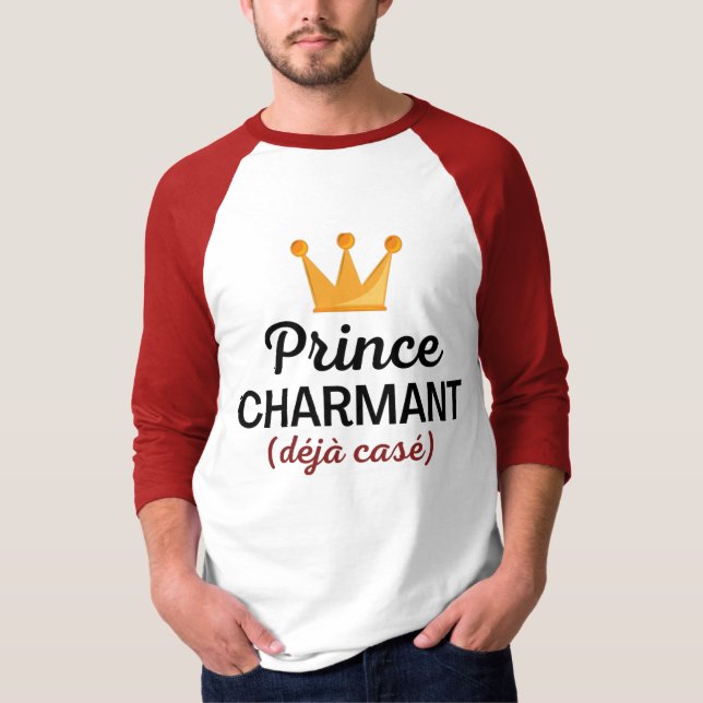T-shirt Prince charmant déjà casé (Devant)