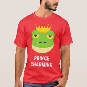 T-shirt Prince Charming Frog Crown Fairytale Hero Drôle