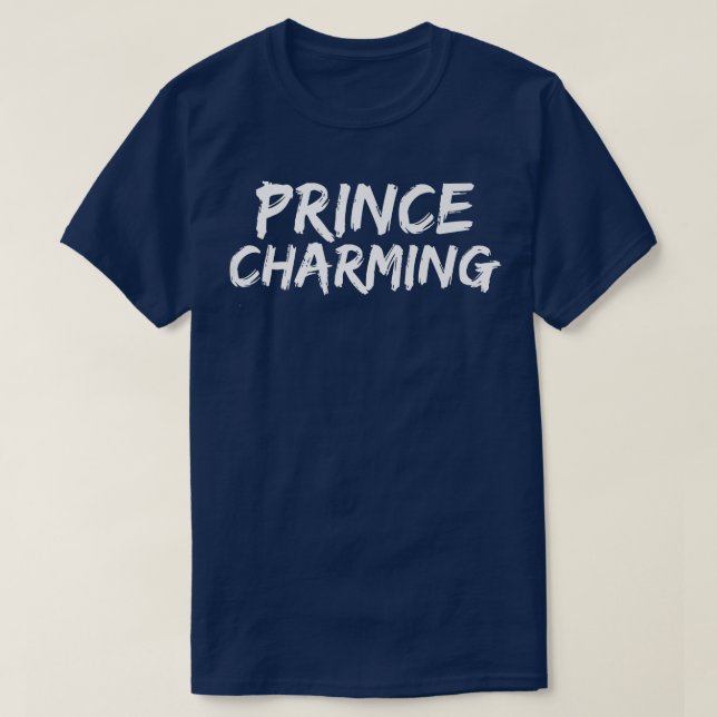 T-shirt Prince Charming Halloween Costume de robe fantaisi (Design devant)