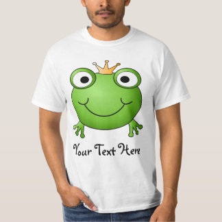T-shirt Prince de grenouille. Grenouille heureuse