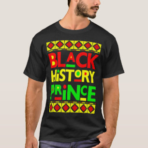 T-shirt Prince de l'histoire noire garçon mélanine fils Br