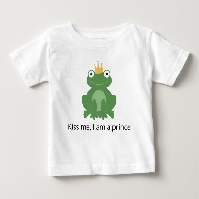 T-shirt prince grenouille pour bébé garçon en bas  (Devant)