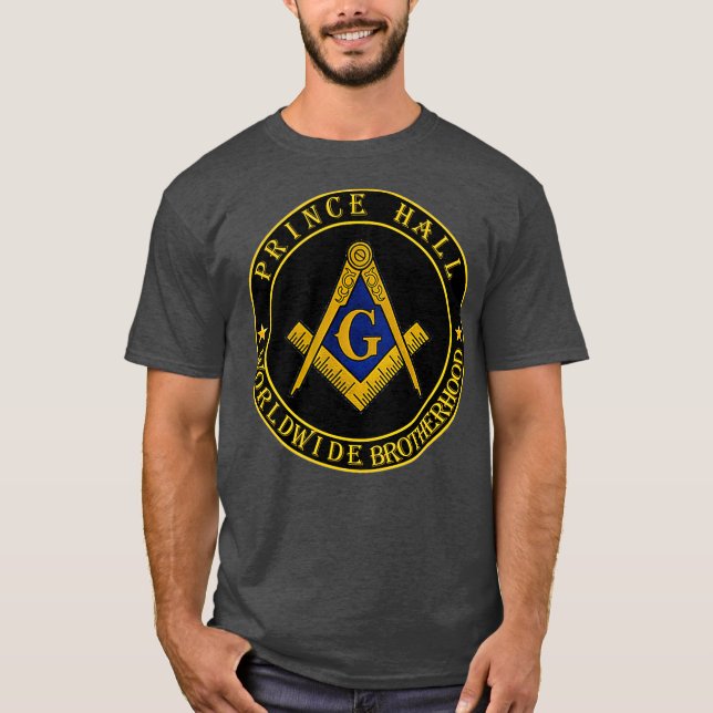 T-shirt Prince Hall Worldwide Brotherhood PHA Masonic (Devant)