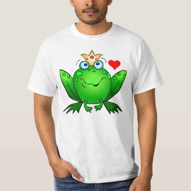 T-shirt Prince héritier avec la grenouille mignonne de (Devant)