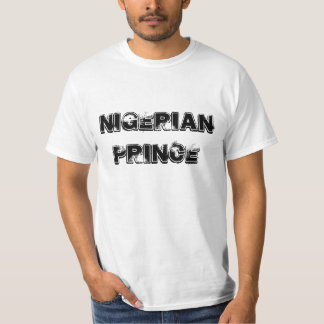T-shirt Prince nigérian
