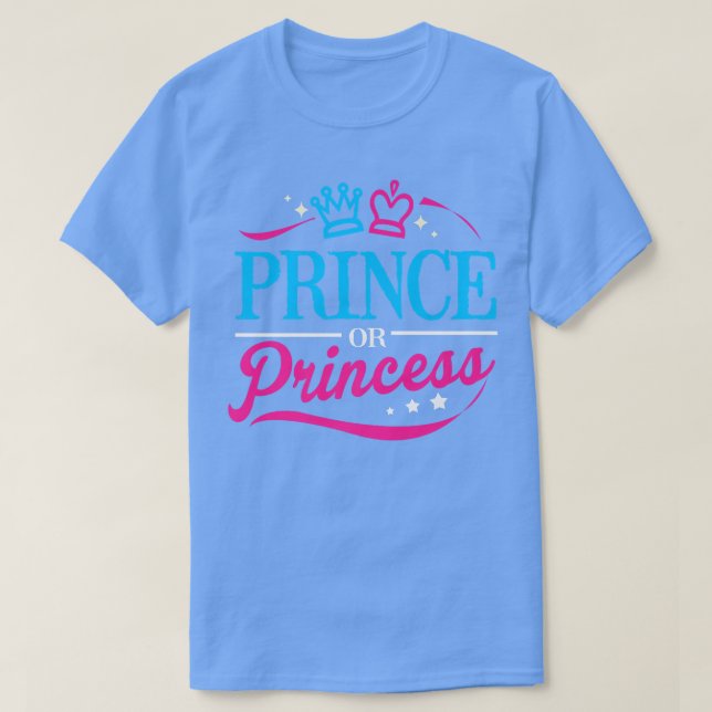 T-shirt Prince Or Princess Gender Reveal  (Design devant)