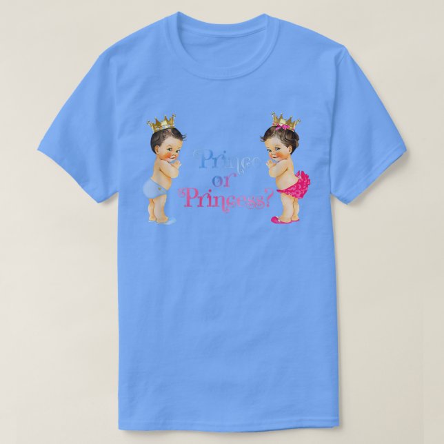 T-shirt Prince ou Princesse Bébé Révélation de genre (Design devant)