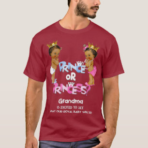 T-shirt Prince ou Princesse Grand-mère Ethnique Genre Rev