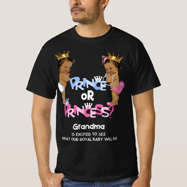 T-shirt Prince ou Princesse Grand-mère Ethnique Genre Reve (Devant)