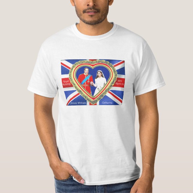 T-shirt Prince William et Catherine Royal Mariage (Devant)
