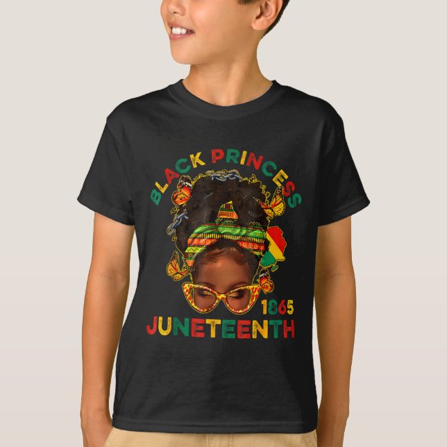 T-shirt princes noirs juneteenth 1865 mois de l'histoire (Devant)
