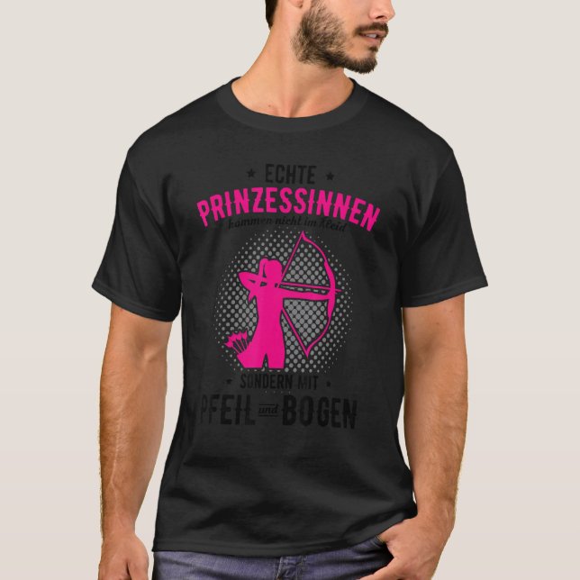 T-shirt Princess Arrow & Bow Saying Archery (Devant)