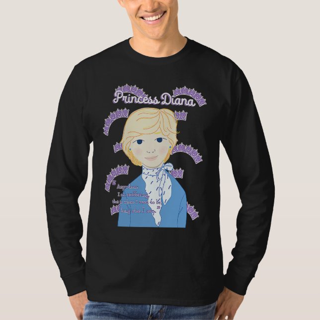 T-shirt Princess Diana The Crown Inspiring Quote (Devant)