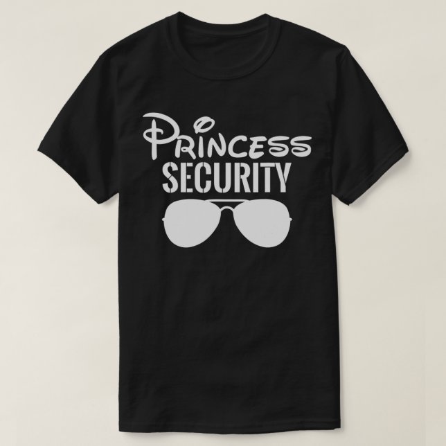 T-shirt Princess Security Cadeaux parfaits pour papa ou Bo (Design devant)