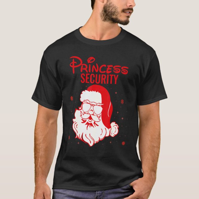 T-shirt Princess Security Papa Team Big Brother Annonce (Devant)