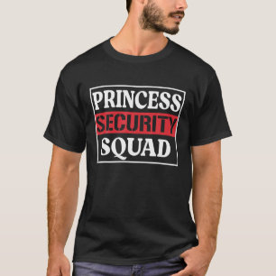 T-shirt Princess Security Squad Amusant Anniversaire Hallo