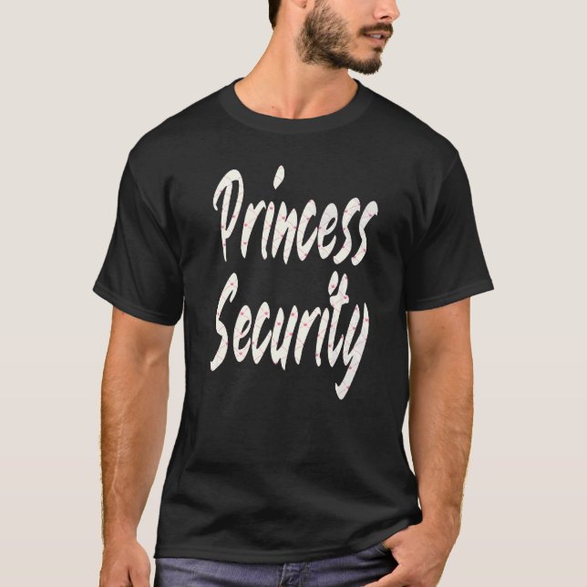 T-shirt Princess Security Team Big Brother Anniversaire An (Devant)
