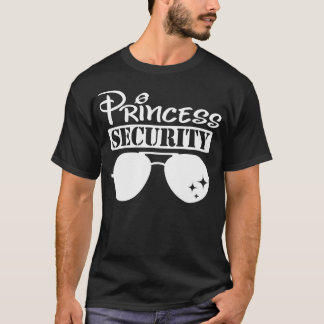 T-shirt Princess Security Team Papa Hommes Voyage en famil