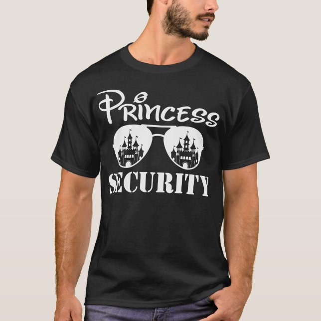T-shirt Princess Security Team Papa Maman fête d'anniversa (Devant)