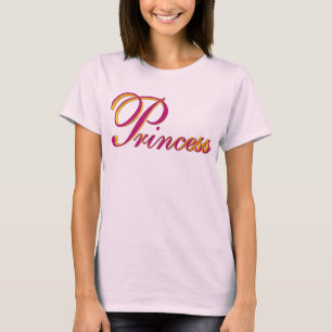 T-shirt Princesse 3D Rose & Or