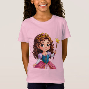 T-Shirt Princesse adorable tenant une baguette magique