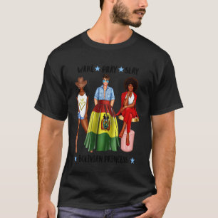 T-shirt Princesse afro bolivienne Drapeau africain afro bo