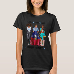 T-shirt Princesse Afro Haïtienne Fille D'Haïti