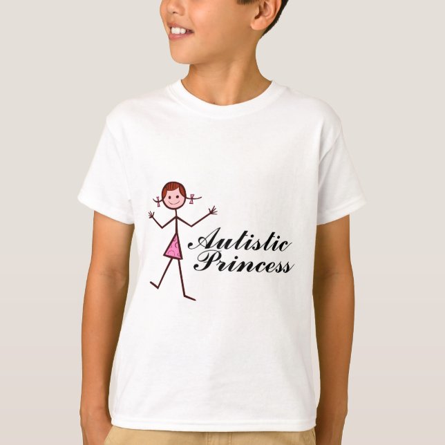 T-shirt Princesse autiste (fille) (Devant)