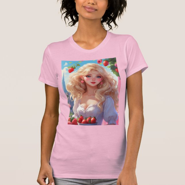 T-shirt Princesse aux fraises (Devant)