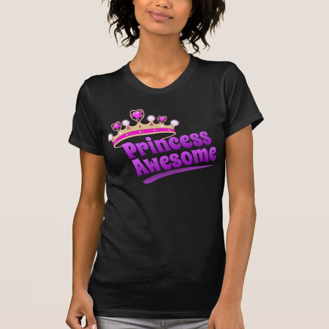 T-shirt Princesse Awesome (Devant)
