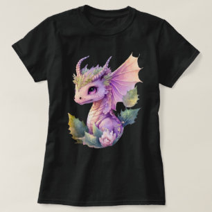T-shirt Princesse Baby Dragon avec cornes Graphisme