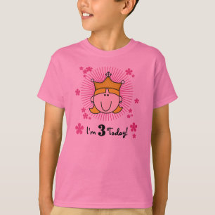T-shirt Princesse blonde 3ème anniversaire