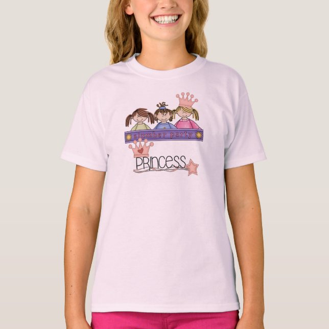 T-shirt Princesse blonde de soirée pyjamas (Devant)
