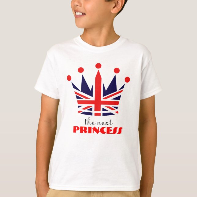 T-shirt Princesse britannique Crown (Devant)