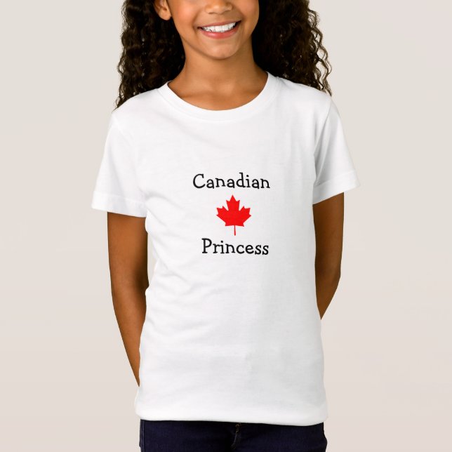 T-Shirt Princesse canadienne (Devant)