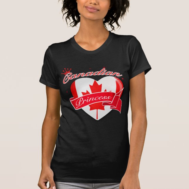 T-shirt Princesse canadienne (Devant)