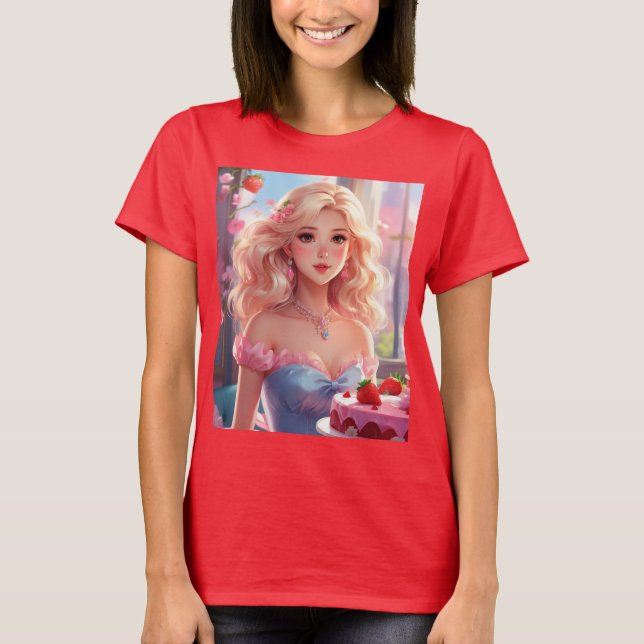 T-shirt princesse d'anniversaire (Devant)