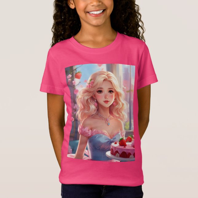 T-Shirt princesse d'anniversaire (Devant)