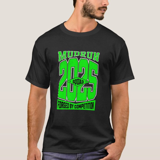 T-shirt Princesse de boue Course dans la boue Équipe de co (Devant)