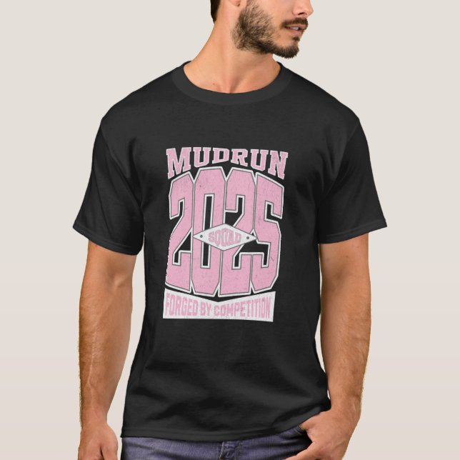 T-shirt Princesse de boue Course dans la boue Équipe de co (Devant)